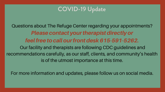 Refuge Center for Counseling Covid-19 Update