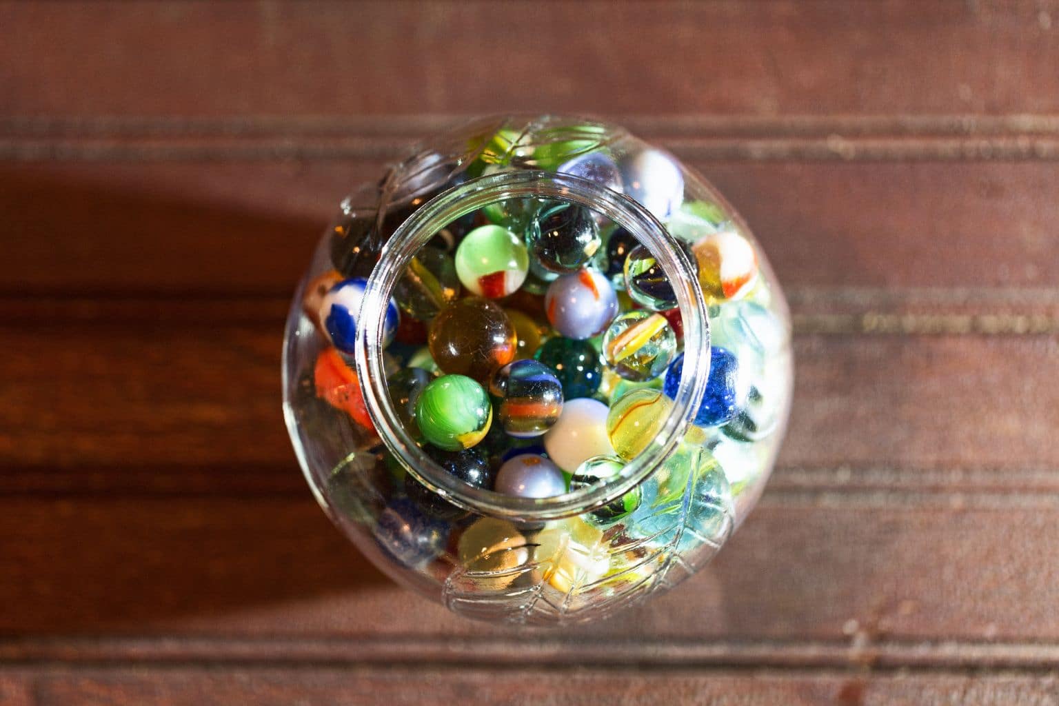 A jar of marbles