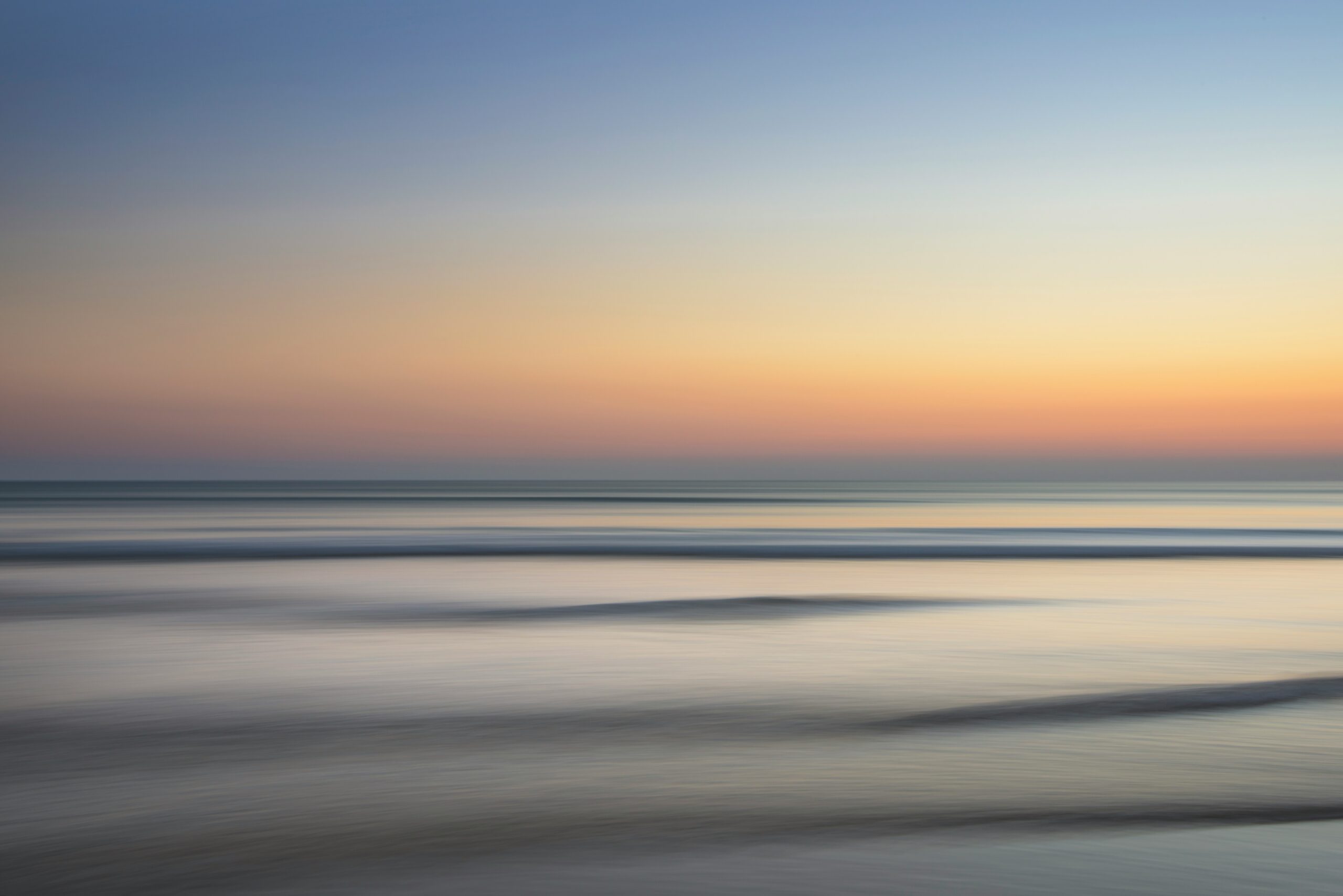 sunset on a calm sea